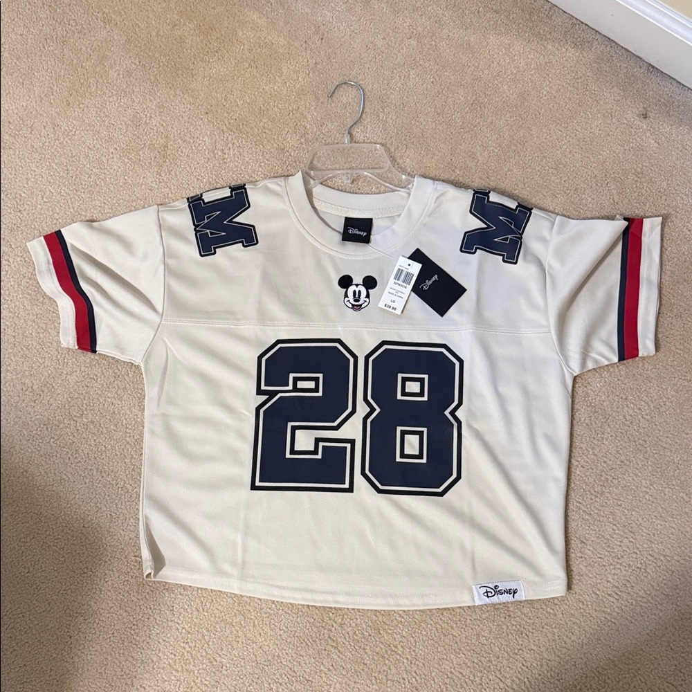 Disney Mickey Mouse Cropped Jersey NWT